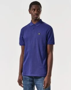 Weekend Offender Brant Polo Shirt Bright Navy -Warm Knit Wear Sales POSS2403 BRANT BRIGHT NAVY 6687