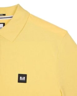 Weekend Offender Brant Polo Shirt Butter Yellow -Warm Knit Wear Sales POSS2403 BRANT BUTTER 10958