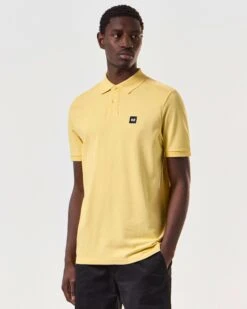 Weekend Offender Brant Polo Shirt Butter Yellow -Warm Knit Wear Sales POSS2403 BRANT BUTTER 6746