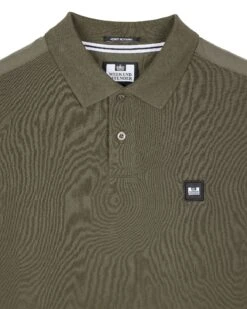 Weekend Offender Brant Polo Shirt Castle Green -Warm Knit Wear Sales POSS2403 BRANT CASTLE GREEN 11815