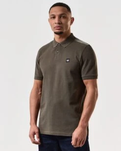 Weekend Offender Brant Polo Shirt Castle Green -Warm Knit Wear Sales POSS2403 BRANT CASTLE GREEN 7242