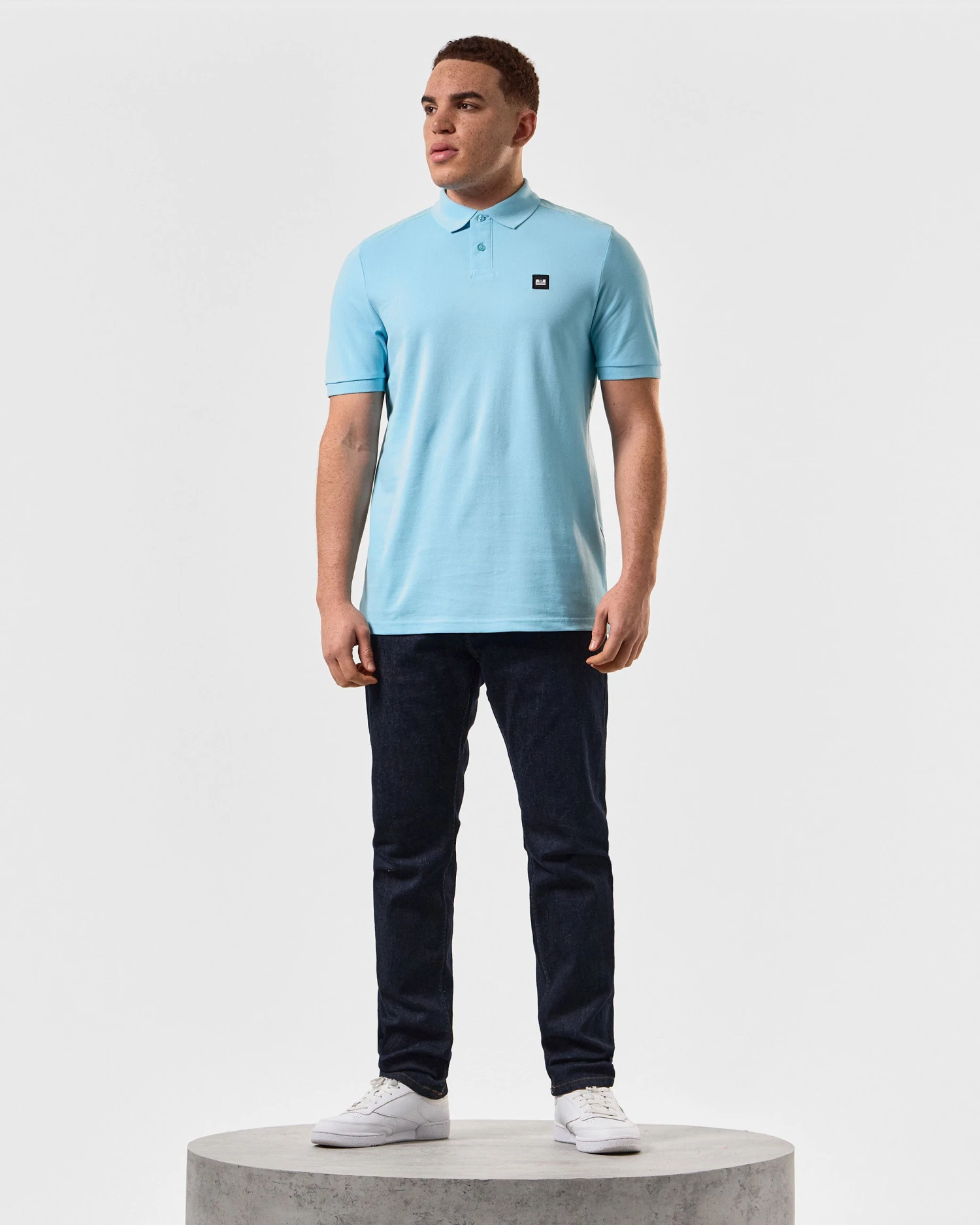 Weekend Offender Brant Polo Shirt Saltwater Blue 2 Weekend Offender Brant Polo Shirt Saltwater Blue - Image 2