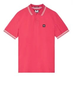 Weekend Offender Levanto Polo Shirt Anthurium Pink/Alabaster