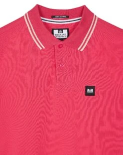 Weekend Offender Levanto Polo Shirt Anthurium Pink/Alabaster -Warm Knit Wear Sales POSS2408 LEVANTO ANTHURIUM 10664