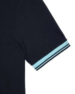 Weekend Offender Levanto Polo Shirt Navy/Saltwater Blue -Warm Knit Wear Sales POSS2408 LEVANTO NAVY 10699