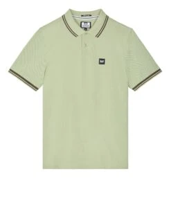 Weekend Offender Levanto Polo Shirt Pale Moss Green/Castle Green