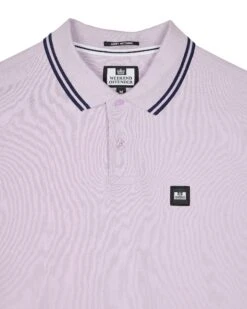 Weekend Offender Levanto Polo Shirt Periwinkle/Bright Navy -Warm Knit Wear Sales POSS2408 LEVANTO PERIWINKLE 10653