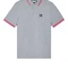 Weekend Offender Levanto Polo Shirt Smokey Grey/Anthurium Pink