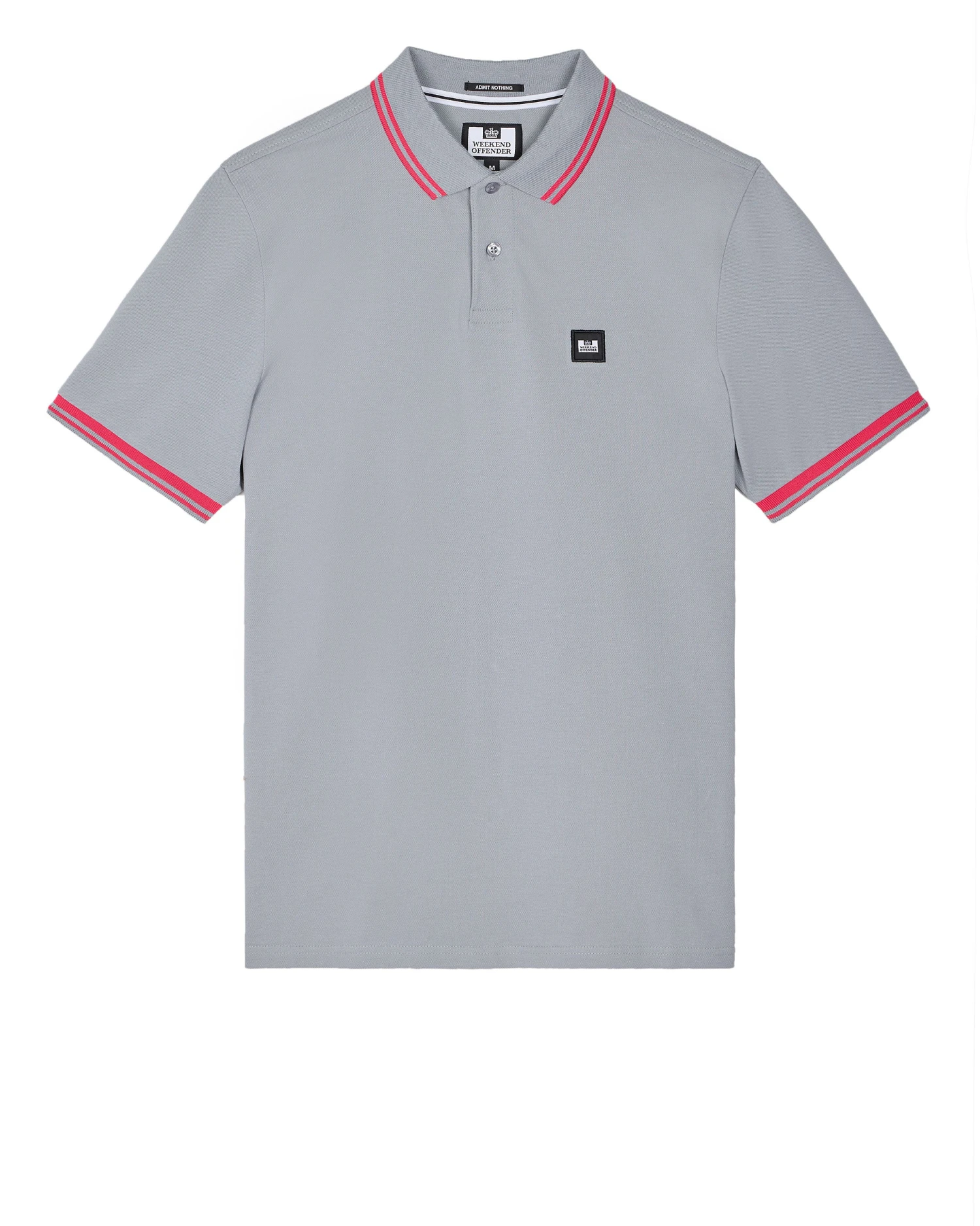 Weekend Offender Levanto Polo Shirt Smokey Grey/Anthurium Pink 1 Weekend Offender Levanto Polo Shirt Smokey Grey/Anthurium Pink