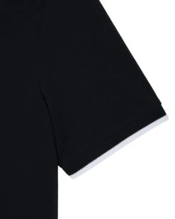Weekend Offender Shore Polo Shirt Black -Warm Knit Wear Sales POSS2410 SHORE BLACK 10723