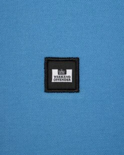 Weekend Offender Shore Polo Shirt Coastal Blue -Warm Knit Wear Sales POSS2410 SHORE COASTAL 7800