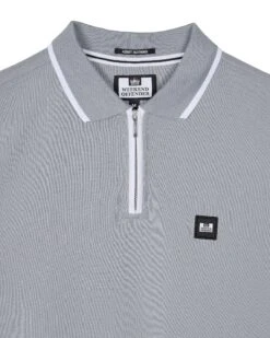 Weekend Offender Shore Polo Shirt Smokey Grey -Warm Knit Wear Sales POSS2410 SHORE SMOKEY 10711