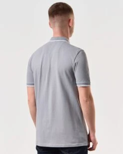 Weekend Offender Shore Polo Shirt Smokey Grey -Warm Knit Wear Sales POSS2410 SHORE SMOKEY 6151 MODEL
