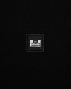 Weekend Offender Rivas Polo Shirt Black/Smokey Grey -Warm Knit Wear Sales POSS2411 RIVAS BLACK 7824