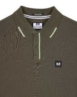 Weekend Offender Rivas Polo Shirt Castle Green/Pale Moss Green 10 Weekend Offender Rivas Polo Shirt Castle Green/Pale Moss Green -Warm Knit Wear Sales POSS2411 RIVAS CASTLE GREEN 10843