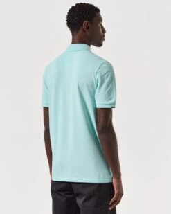 Weekend Offender Rivas Polo Shirt Celeste Green/Navy -Warm Knit Wear Sales POSS2411 RIVAS CELESTE 6776