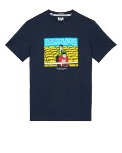 Weekend Offender Eric Graphic T-Shirt Navy