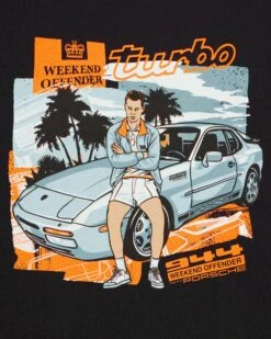 Weekend Offender 944 Graphic T-Shirt Black -Warm Knit Wear Sales PTAW23 06 944 BLACK 2173