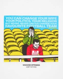 Weekend Offender Eric Graphic T-Shirt White -Warm Knit Wear Sales PTAW2301 ERIC WHITE 6945