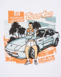 Weekend Offender 944 Graphic T-Shirt White -Warm Knit Wear Sales PTAW2306 944 WHITE 6120