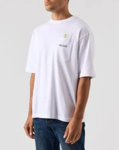 Weekend Offender Aciiid Oversized Graphic T-Shirt White -Warm Knit Wear Sales PTAW2309 ACIIID WHITE 0313 MODEL