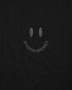 Weekend Offender Smile Graphic T-Shirt Black -Warm Knit Wear Sales PTAW2314 SMILE BLACK 0083