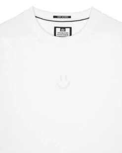 Weekend Offender Smile Graphic T-Shirt White -Warm Knit Wear Sales PTAW2314 SMILE WHITE6349