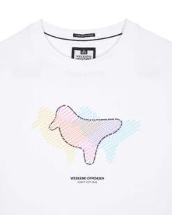 Weekend Offender Gabe Graphic T-Shirt White -Warm Knit Wear Sales PTSS23 07 GABE WHITE 5602