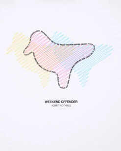 Weekend Offender Gabe Graphic T-Shirt White -Warm Knit Wear Sales PTSS23 07 GABE WHITE 5603