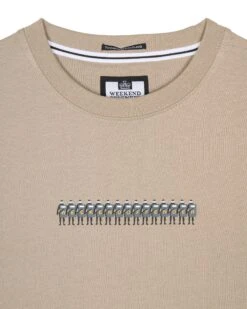 Weekend Offender Peace Graphic T-Shirt Bark -Warm Knit Wear Sales PTSS23 09 PEACE BARK 5191
