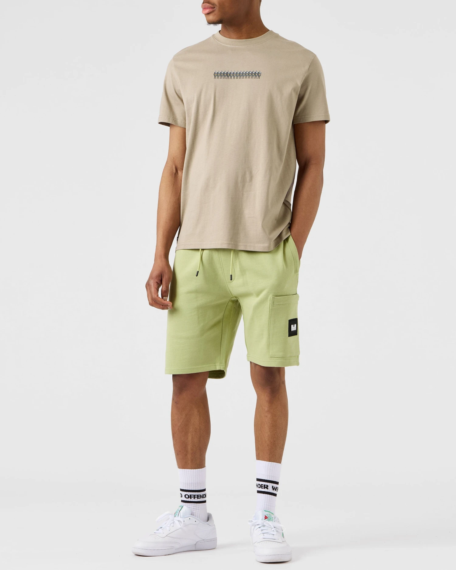 Weekend Offender Hawkins Jogger Shorts Fern Moss 2 Weekend Offender Hawkins Jogger Shorts Fern Moss - Image 2