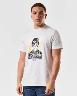 Weekend Offender Forever Graphic T-Shirt White -Warm Knit Wear Sales PTSS2401 FOREVER WHITE 4722 MODEL