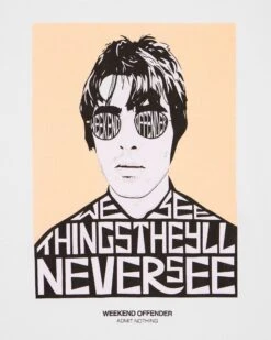 Weekend Offender Forever Graphic T-Shirt White -Warm Knit Wear Sales PTSS2401 FOREVER WHITE 7167