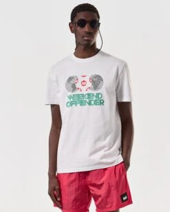 Weekend Offender Mexico Graphic T-Shirt White -Warm Knit Wear Sales PTSS2402 MEXICO WHITE 6866