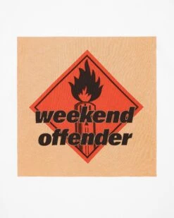 Weekend Offender Blue Lines Graphic T-Shirt White -Warm Knit Wear Sales PTSS2403 BLUE LINES WHITE 7181copy