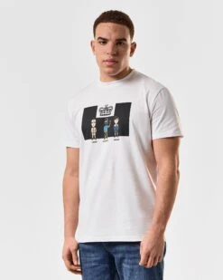 Weekend Offender Seventy-Two Graphic T-Shirt White -Warm Knit Wear Sales PTSS2408 SEVENTY TWO WHITE 4740 MODEL