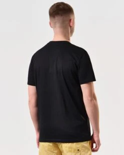 Weekend Offender Fumo Graphic T-Shirt Black -Warm Knit Wear Sales PTSS2409 FUMO BLACK 6262 MODEL