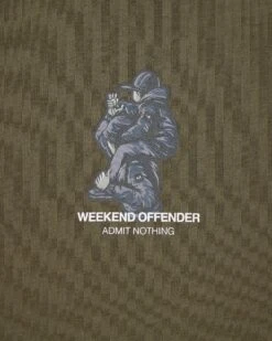 Weekend Offender Reggie Graphic T-Shirt Castle Green -Warm Knit Wear Sales PTSS2411 REGGIE CASTLE GREEN 3346