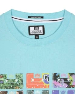 Weekend Offender Hanover Graphic T-Shirt Saltwater Blue -Warm Knit Wear Sales PTSS2412 HANOVER SALTWATER 7645