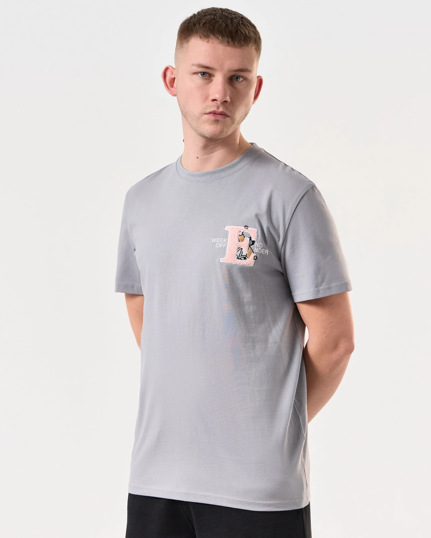 Weekend Offender Ryder Graphic T-Shirt Smokey Grey 3 Weekend Offender Ryder Graphic T-Shirt Smokey Grey - Image 3