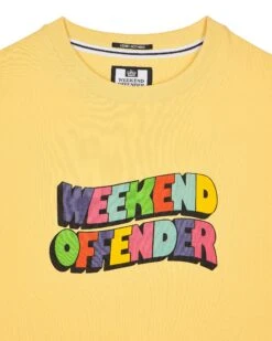Weekend Offender Hallelujah Graphic T-Shirt Butter Yellow -Warm Knit Wear Sales PTSS2413 HALLELUJAH BUTTER 2994