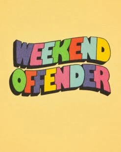 Weekend Offender Hallelujah Graphic T-Shirt Butter Yellow -Warm Knit Wear Sales PTSS2413 HALLELUJAH BUTTER 2996