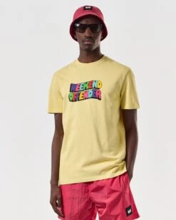 Weekend Offender Hallelujah Graphic T-Shirt Butter Yellow -Warm Knit Wear Sales PTSS2413 HALLELUJAH BUTTER 6855