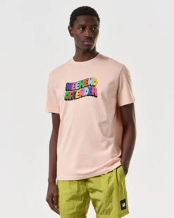 Weekend Offender Hallelujah Graphic T-Shirt Nectar Pink -Warm Knit Wear Sales PTSS2413 HALLELUJAH NECTAR 6839