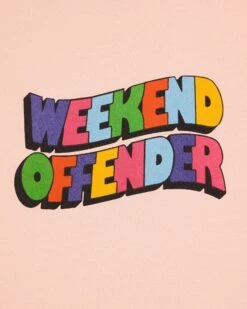 Weekend Offender Hallelujah Graphic T-Shirt Nectar Pink -Warm Knit Wear Sales PTSS2413 HALLELUJAH NECTAR 7138 copy