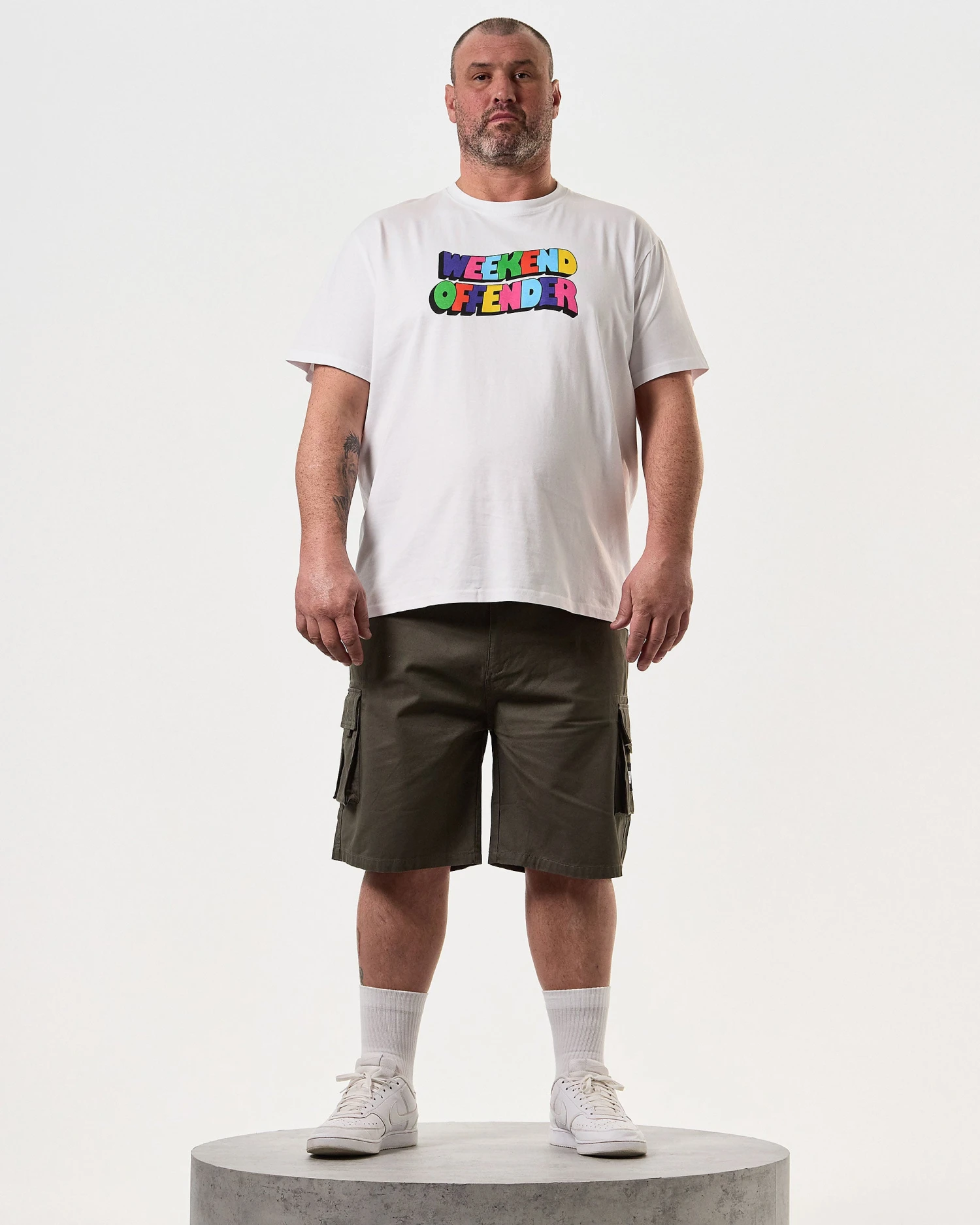 Weekend Offender Mascia Cargo Shorts Castle Green - Plus Size 2 Weekend Offender Mascia Cargo Shorts Castle Green - Plus Size - Image 2