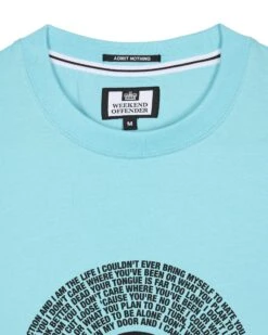 Weekend Offender Resurrection Graphic T-Shirt Saltwater Blue -Warm Knit Wear Sales PTSS2418 RESURRECTION SALTWATER 7649