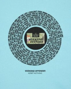 Weekend Offender Resurrection Graphic T-Shirt Saltwater Blue -Warm Knit Wear Sales PTSS2418 RESURRECTION SALTWATER 7650