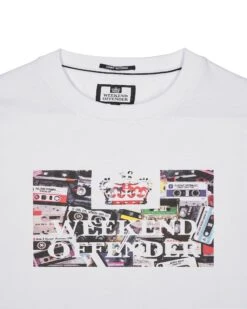 Weekend Offender Keyte Graphic T-Shirt White -Warm Knit Wear Sales PTSS2419 KEYTE WHITE 2967