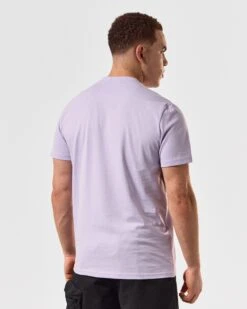 Weekend Offender Bonpensiero Graphic T-Shirt Periwinkle -Warm Knit Wear Sales PTSS2420 BONPENSIERO PERIWINKLE 5277 MODEL
